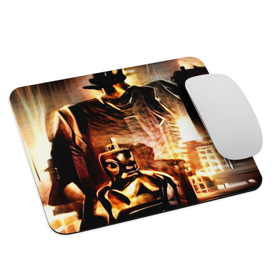 Robot Noir Mouse pad